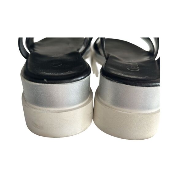 GABOR CROSSOVER VELCRO WEDGE SANDALS. - Picture 7 of 11